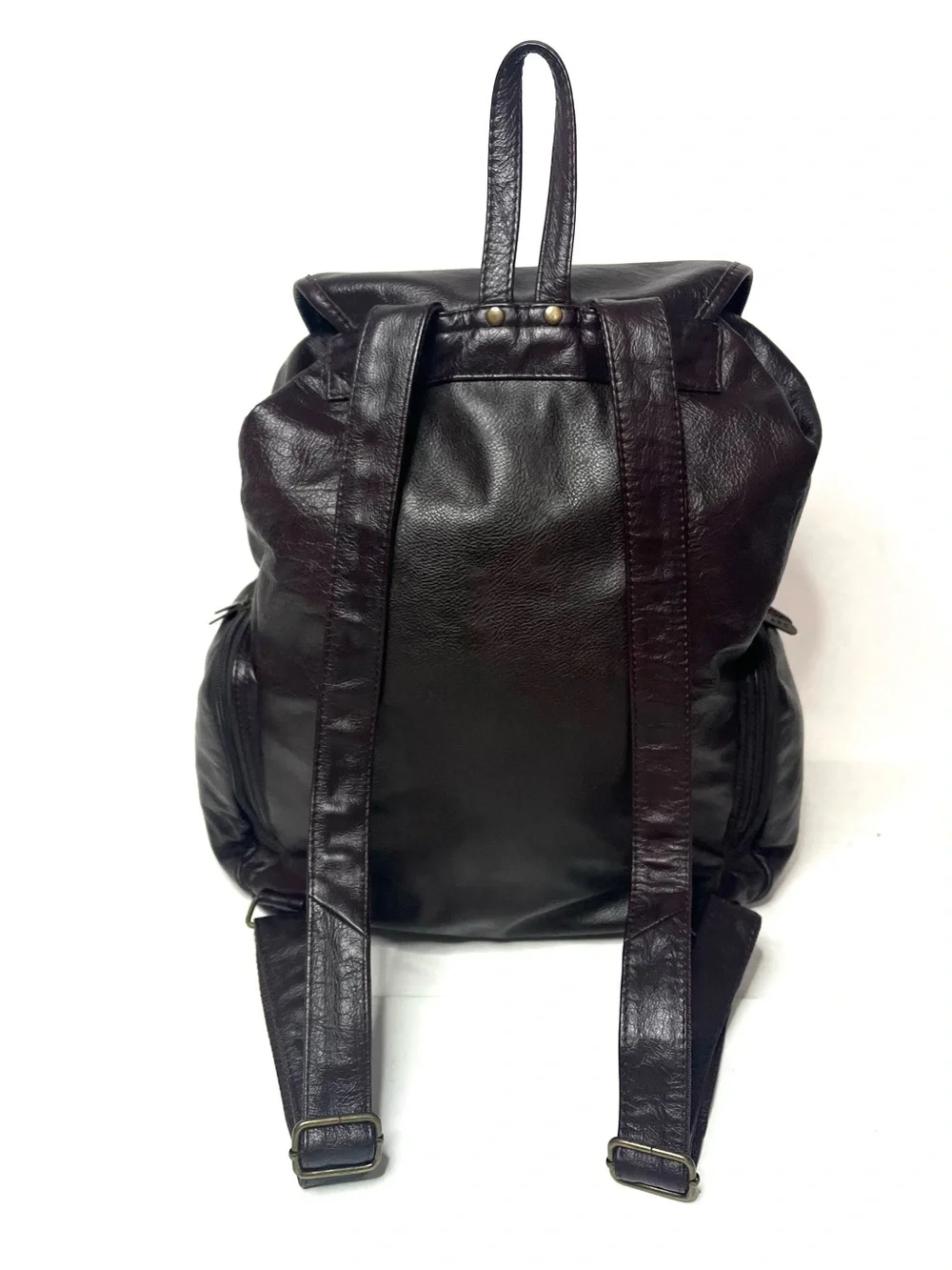 Amerileather Jumbo Dark Brown Leather Backpack - Unisex